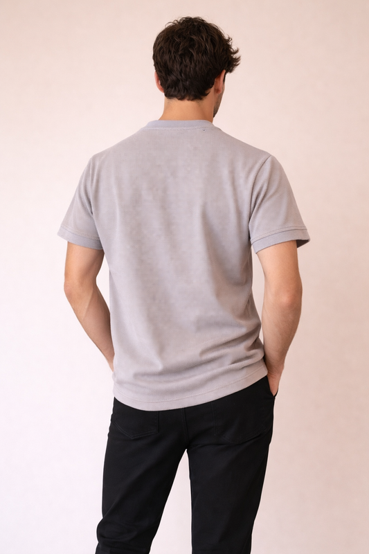Playera Rutz Waffle Taupe