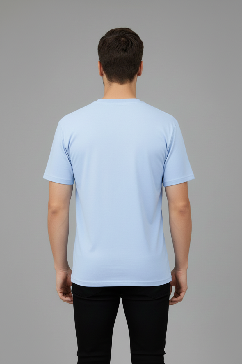 Playera Rutz Básica Azul Cielo