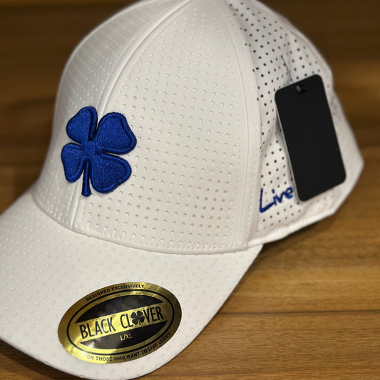 Gorra Black Clover Perf 15 Blanco Azul Rey