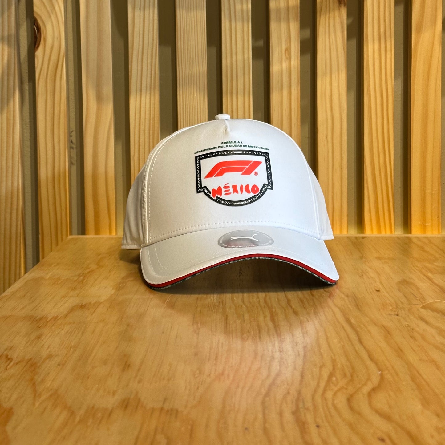 Gorra Puma F1 fw mexico cap 701229156 001 Blanco Rojo Ajustable