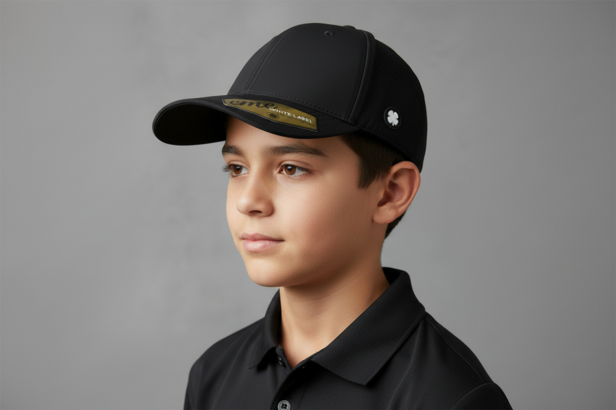 Gorra Black Clover Youth Cmc white label Negro Ajustable Juvenil