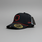 Gorra Black Clover Neon Nights 2 Negro Rojo Ajustable